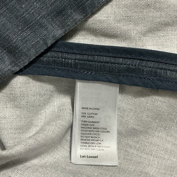 Kate Spade Saturday Heathered Cotton Linen Denim Look Vest Medium - Picture 5 of 10